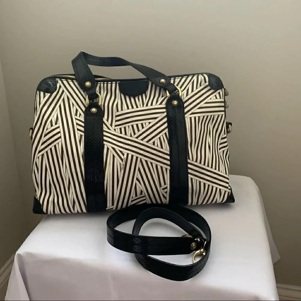henri bendel coated canvas